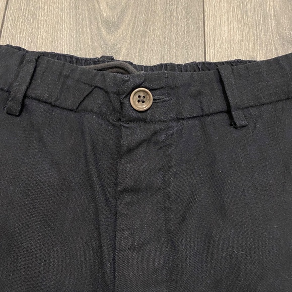 Vince Linen Blend Black Shorts Size 36 - Picture 3 of 10
